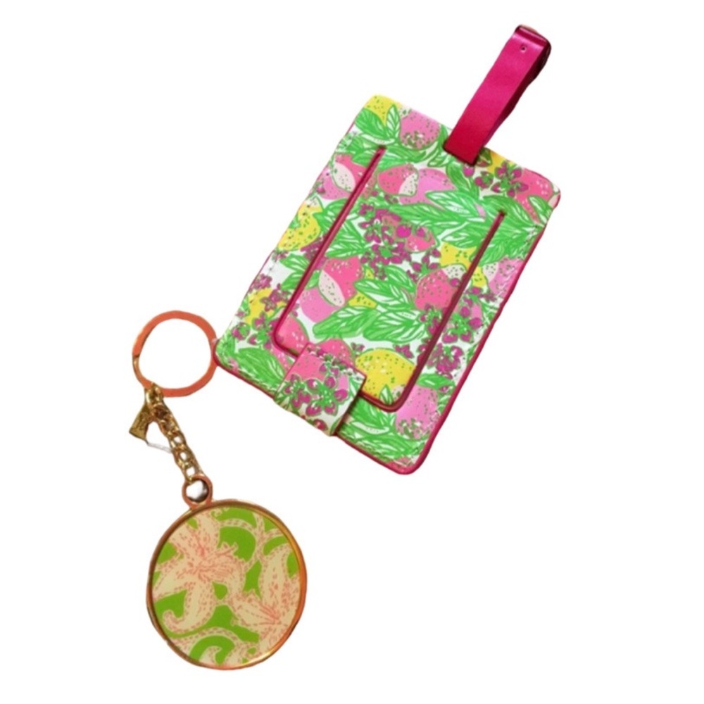 Lilly Pulitzer Key Chain and Luggage Tag Duo